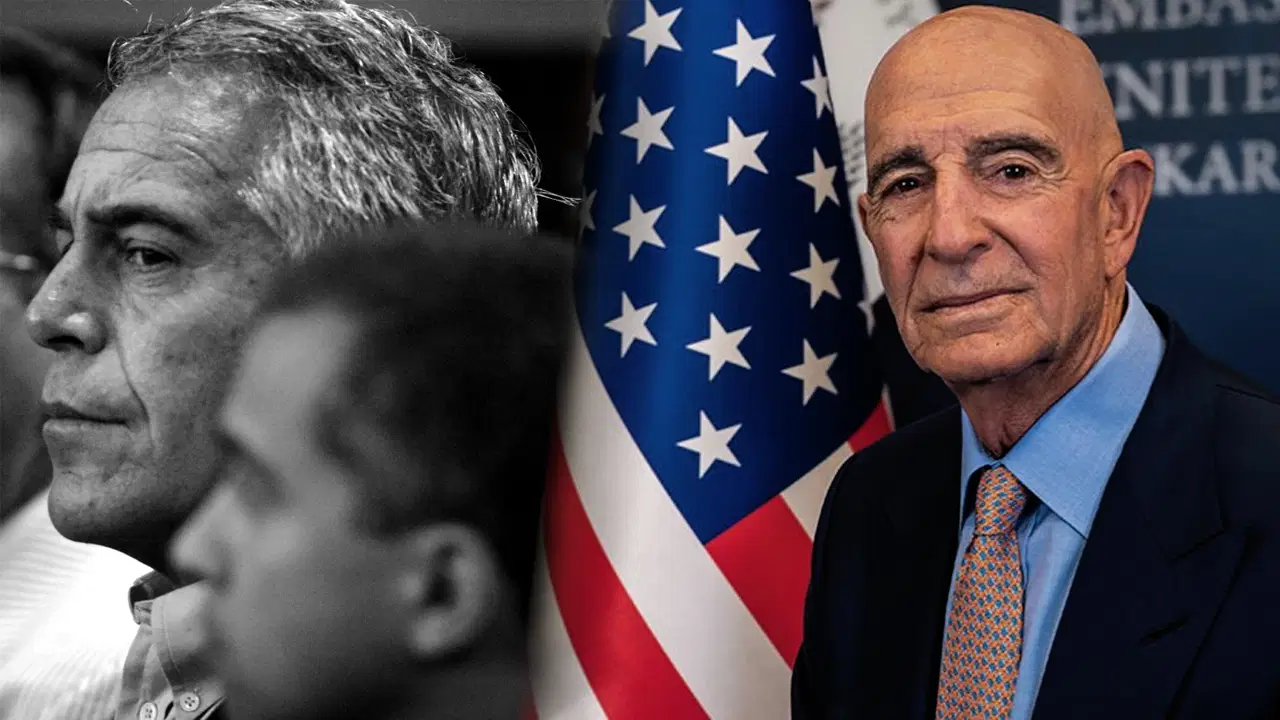 Dünyaca ünlü cinsel tacizciden Büyükelçi Barrack’a skandal mesaj: Kim bu çocuk?