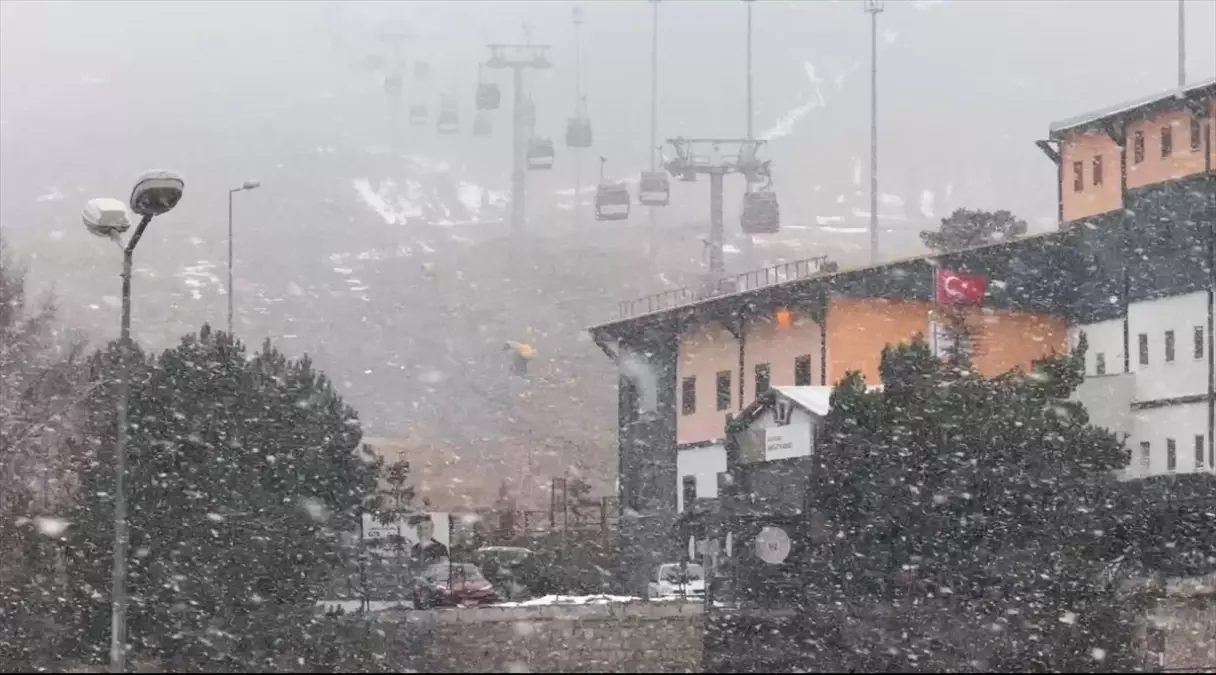 Erciyes Dağı’nda Kar Yağışı