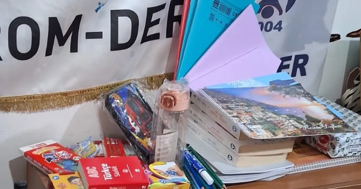 ROM-DER’den Keşan’da 100 öğrenciye kırtasiye ve giyim desteği