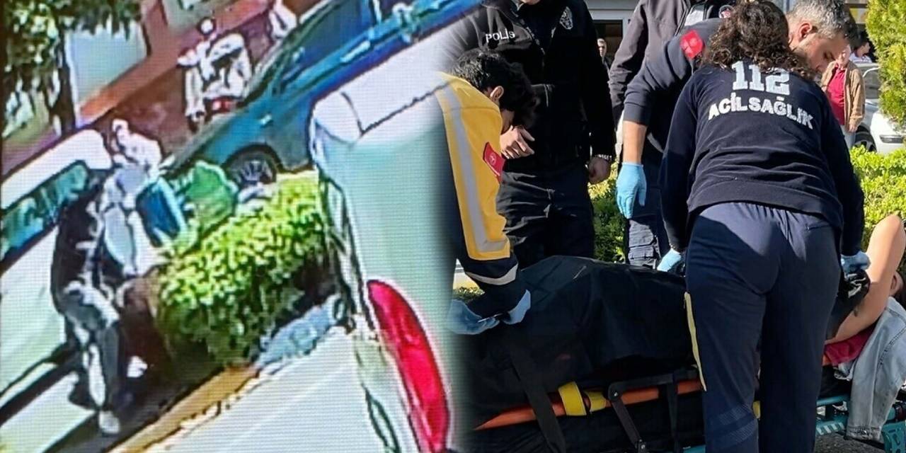 Dehşet anları kamerada! Boşanmak isteyen kadını adliye önünde defalarca bıçakladı