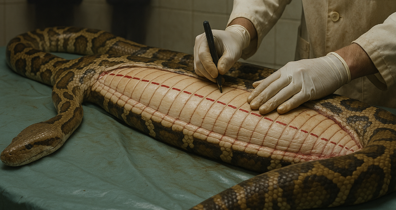 Otopsi yapılan yılanın karnından çıkan ‘Yok artık’ dedirtti