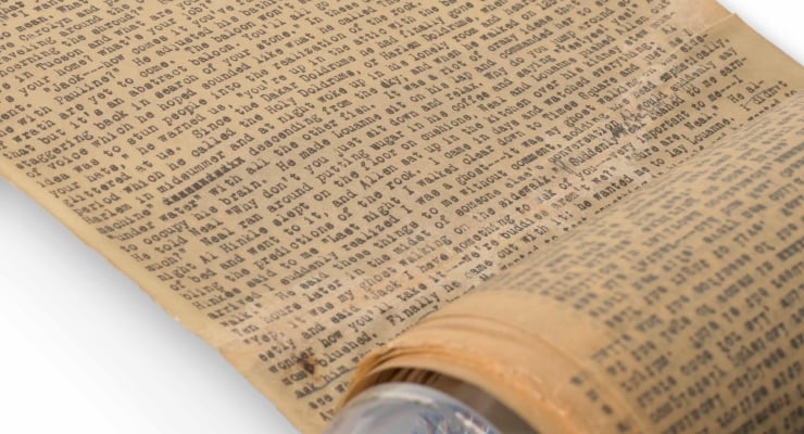 Jack Kerouac’ın ‘Yolda’ romanının 37 metrelik daktilo rulosu açık artırmaya çıkıyor – Diken